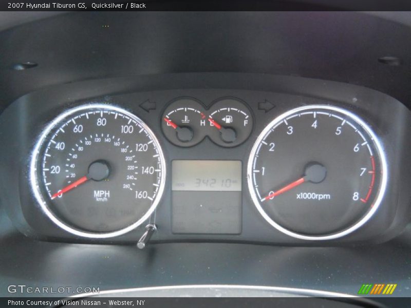 Quicksilver / Black 2007 Hyundai Tiburon GS