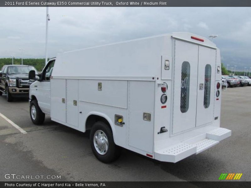 Oxford White / Medium Flint 2011 Ford E Series Cutaway E350 Commercial Utility Truck