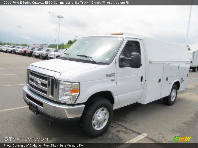 Oxford White / Medium Flint 2011 Ford E Series Cutaway E350 Commercial Utility Truck