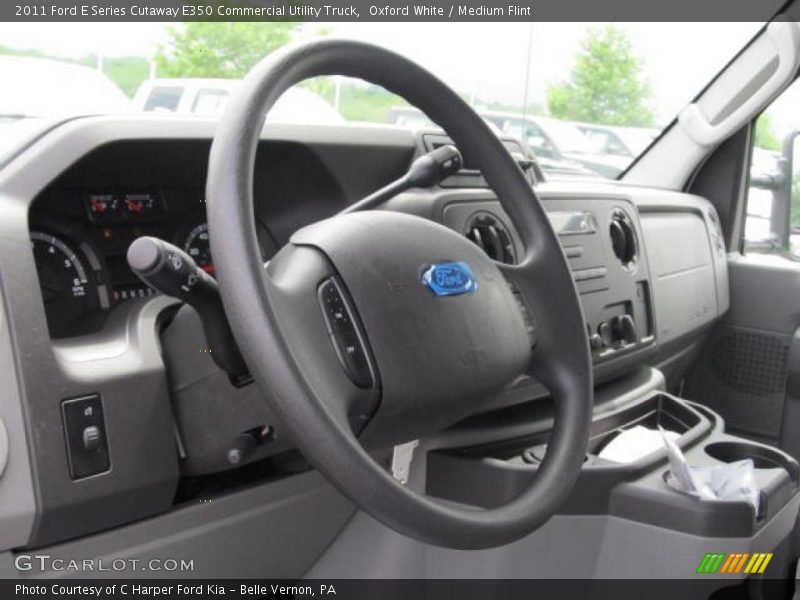  2011 E Series Cutaway E350 Commercial Utility Truck Medium Flint Interior