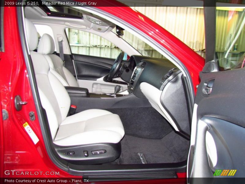 Matador Red Mica / Light Gray 2009 Lexus IS 250