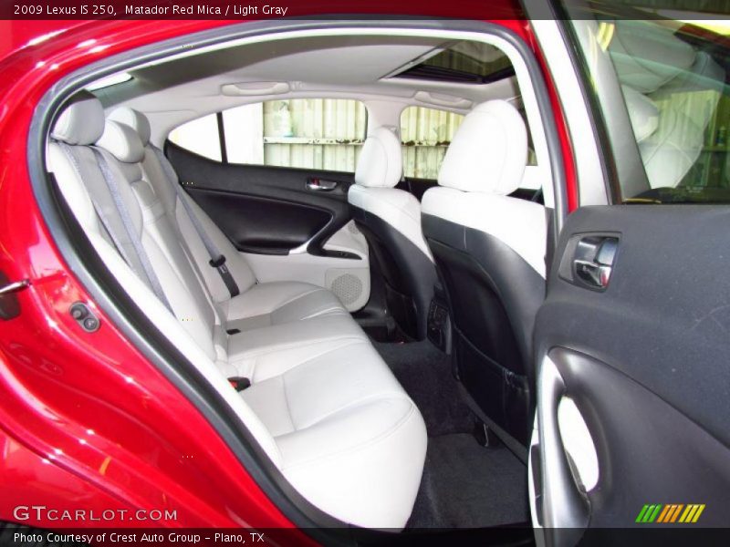 Matador Red Mica / Light Gray 2009 Lexus IS 250