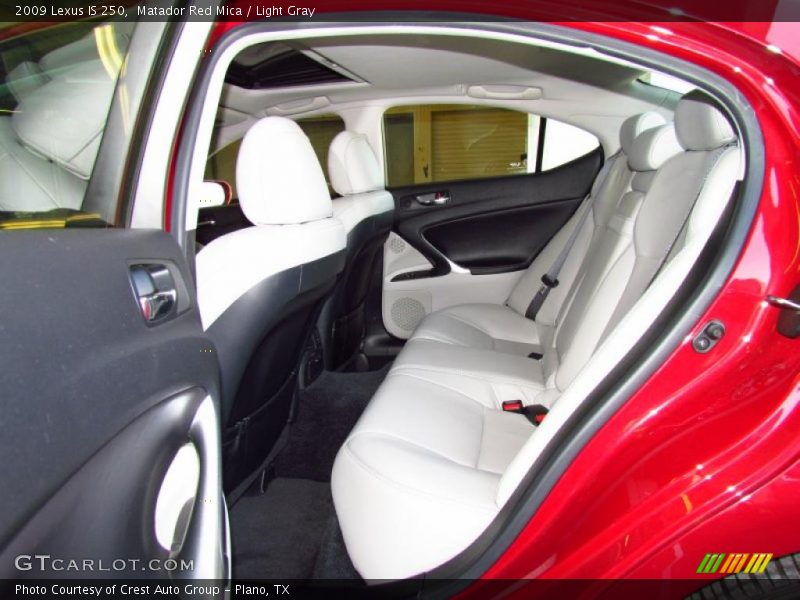 Matador Red Mica / Light Gray 2009 Lexus IS 250
