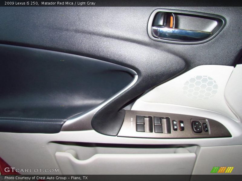 Matador Red Mica / Light Gray 2009 Lexus IS 250