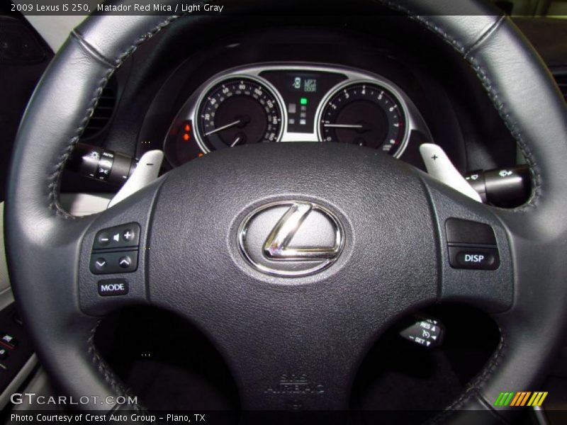 Matador Red Mica / Light Gray 2009 Lexus IS 250