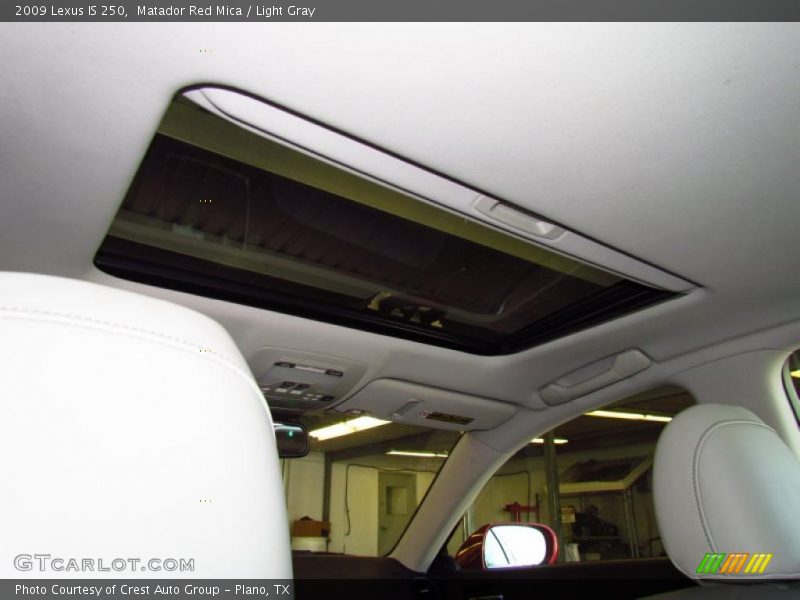 Matador Red Mica / Light Gray 2009 Lexus IS 250