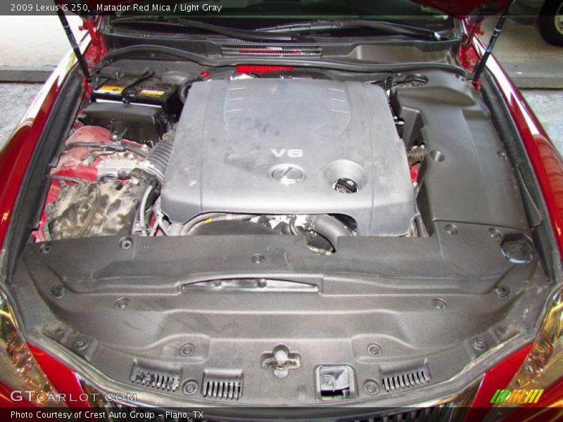 Matador Red Mica / Light Gray 2009 Lexus IS 250