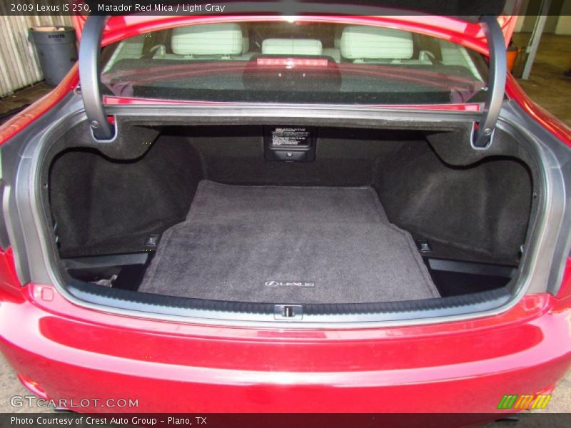 Matador Red Mica / Light Gray 2009 Lexus IS 250