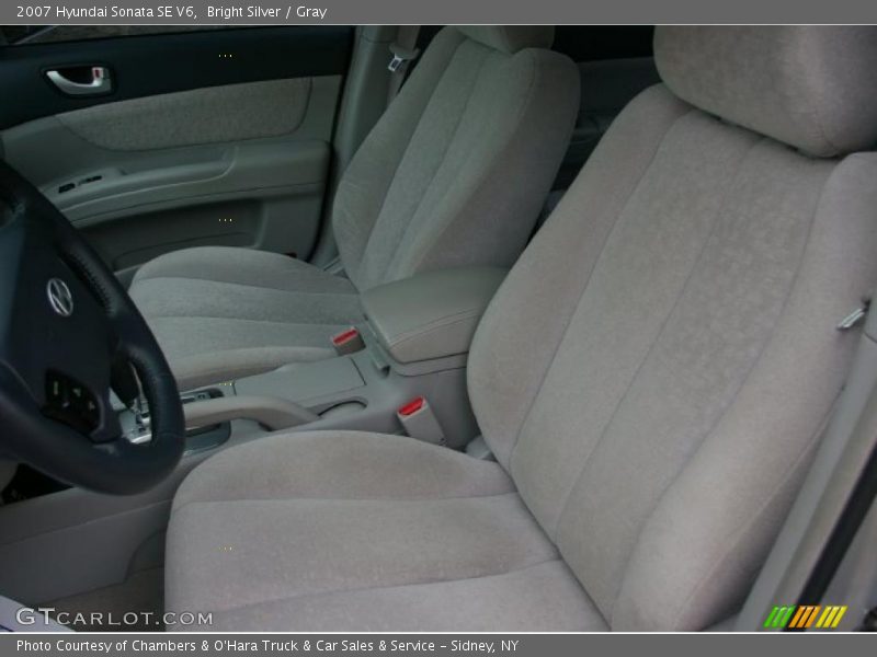 Bright Silver / Gray 2007 Hyundai Sonata SE V6