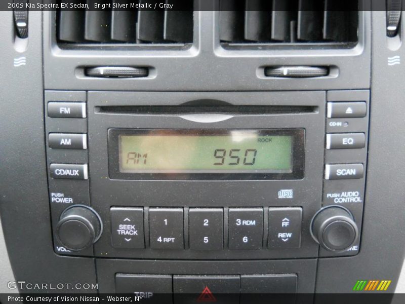 Bright Silver Metallic / Gray 2009 Kia Spectra EX Sedan
