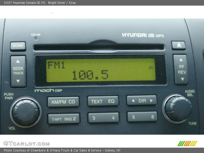 Bright Silver / Gray 2007 Hyundai Sonata SE V6