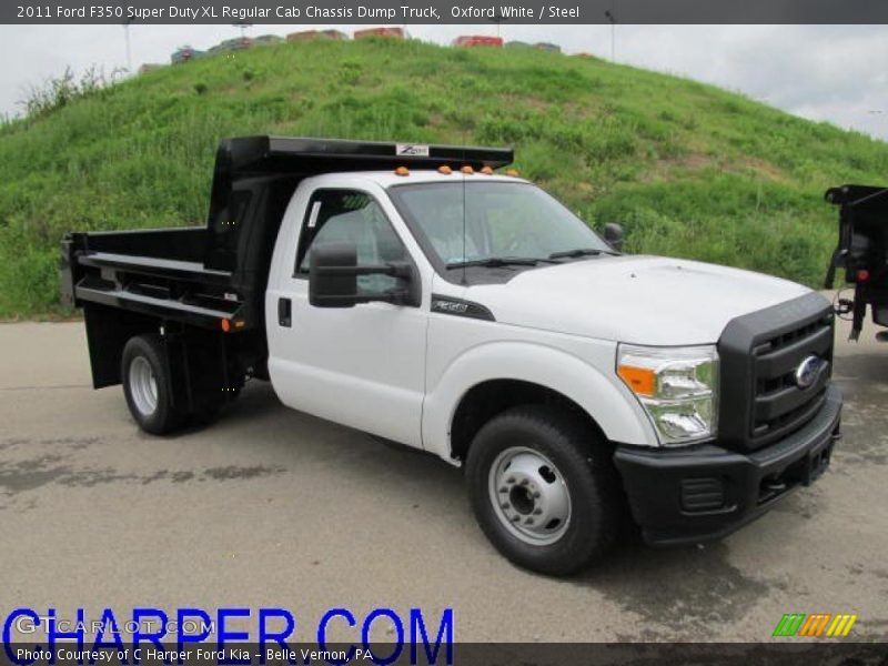 Oxford White / Steel 2011 Ford F350 Super Duty XL Regular Cab Chassis Dump Truck
