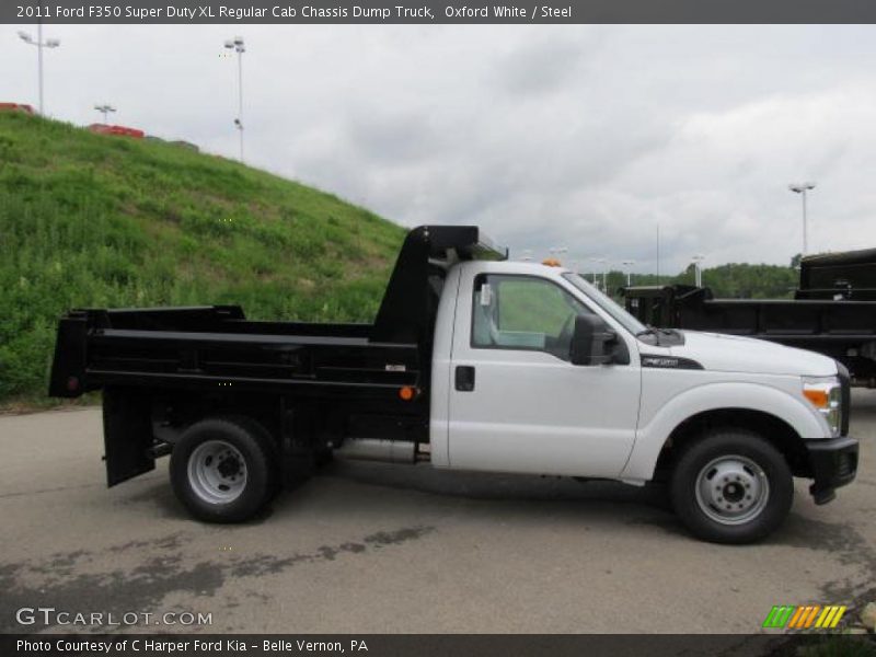  2011 F350 Super Duty XL Regular Cab Chassis Dump Truck Oxford White