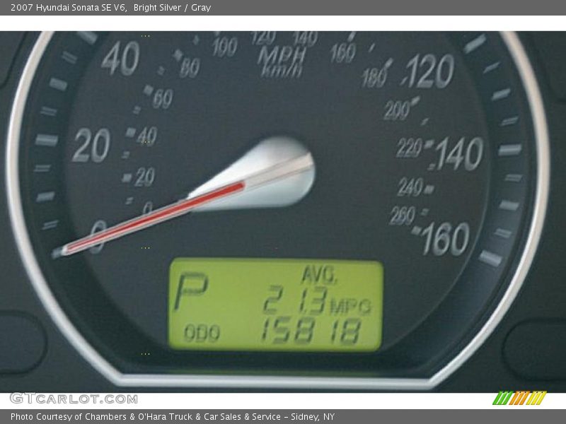 Bright Silver / Gray 2007 Hyundai Sonata SE V6