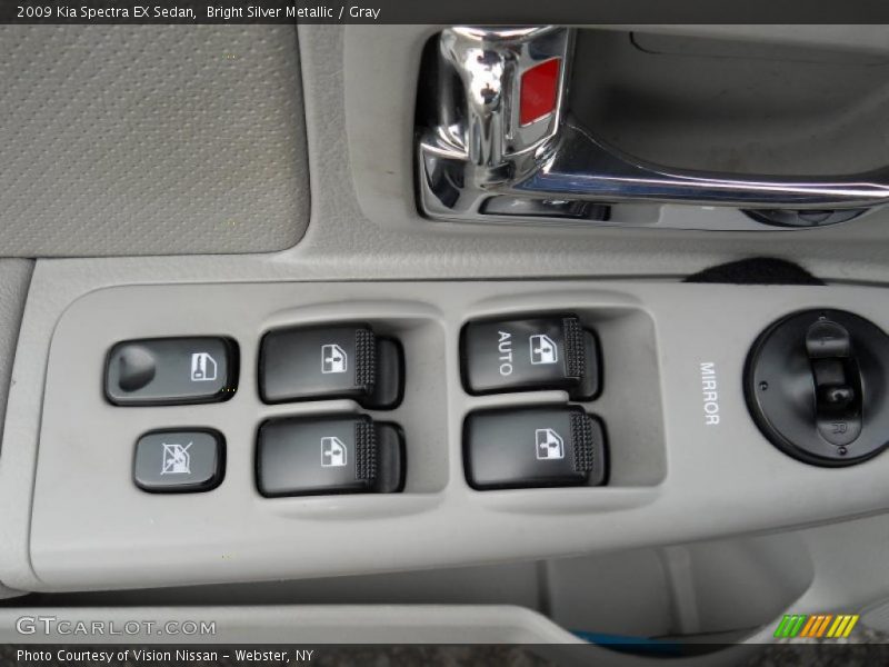 Bright Silver Metallic / Gray 2009 Kia Spectra EX Sedan