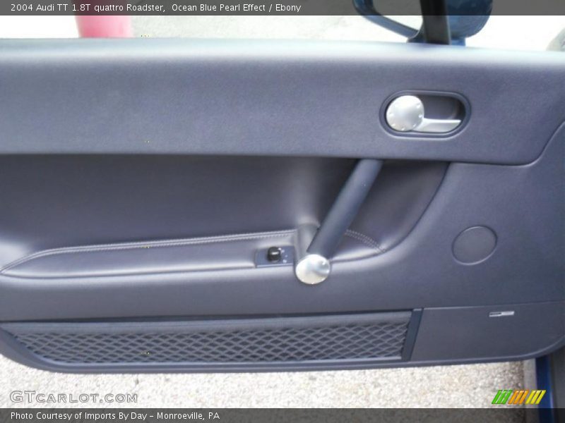 Ocean Blue Pearl Effect / Ebony 2004 Audi TT 1.8T quattro Roadster
