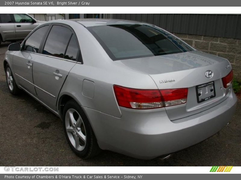 Bright Silver / Gray 2007 Hyundai Sonata SE V6