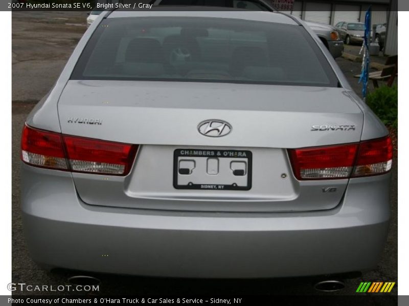 Bright Silver / Gray 2007 Hyundai Sonata SE V6