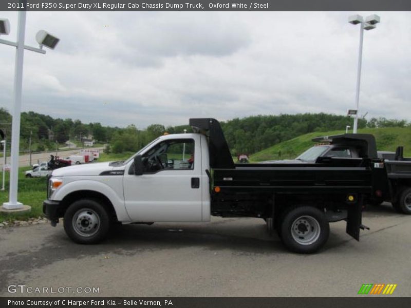 Oxford White / Steel 2011 Ford F350 Super Duty XL Regular Cab Chassis Dump Truck