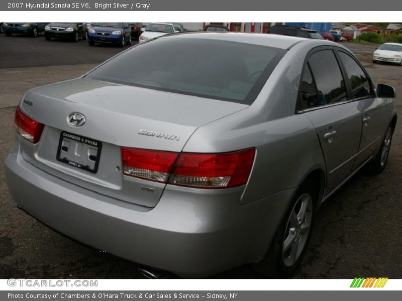 Bright Silver / Gray 2007 Hyundai Sonata SE V6