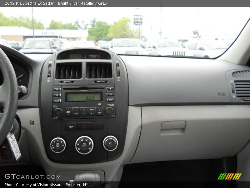Bright Silver Metallic / Gray 2009 Kia Spectra EX Sedan