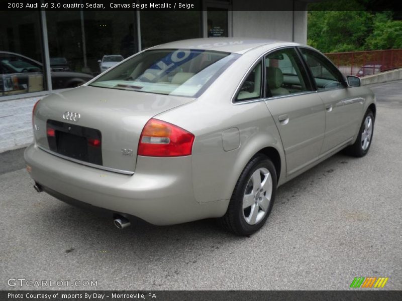 Canvas Beige Metallic / Beige 2003 Audi A6 3.0 quattro Sedan