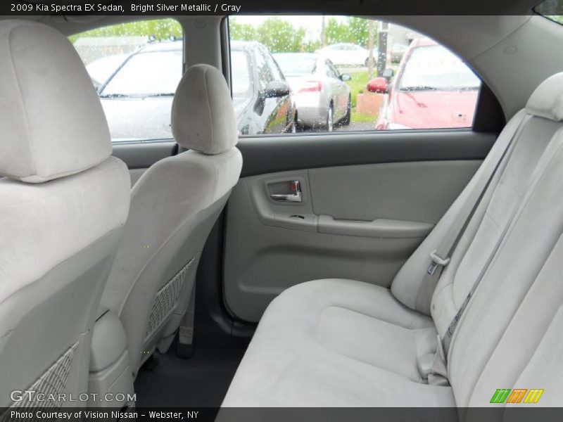 Bright Silver Metallic / Gray 2009 Kia Spectra EX Sedan
