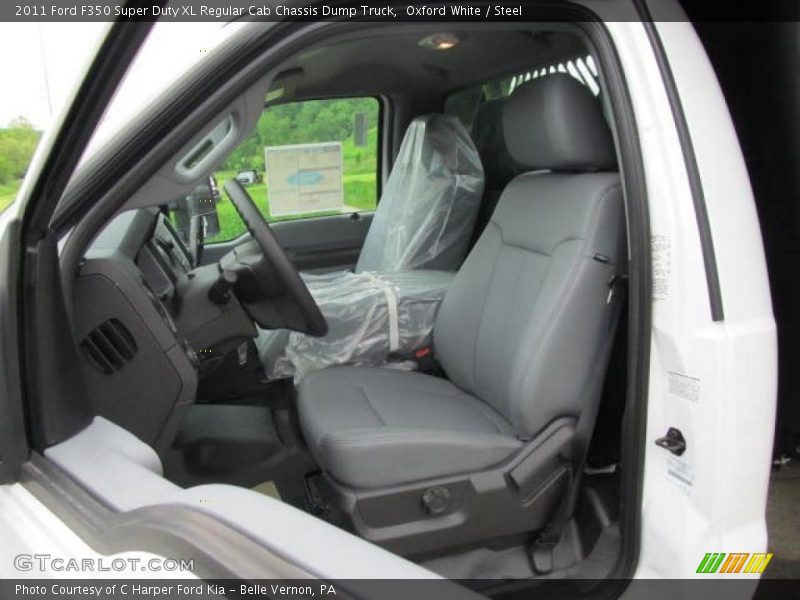  2011 F350 Super Duty XL Regular Cab Chassis Dump Truck Steel Interior