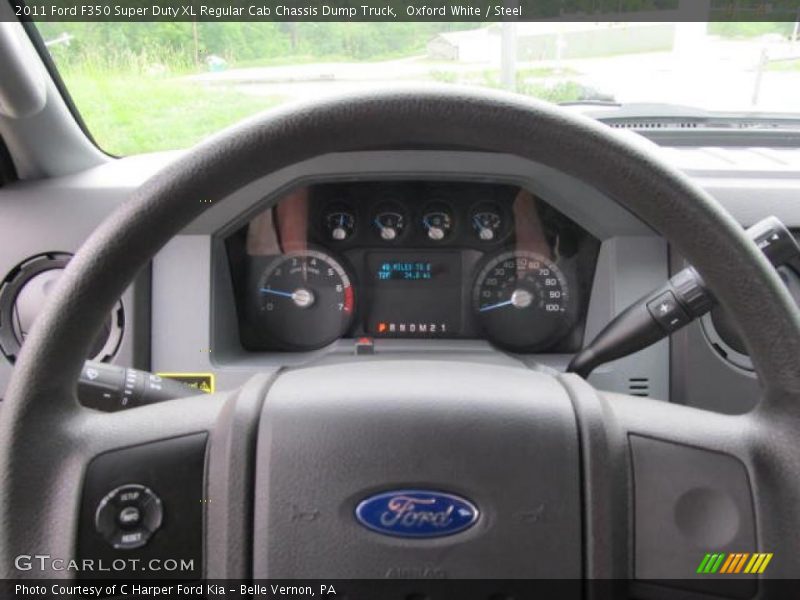 Oxford White / Steel 2011 Ford F350 Super Duty XL Regular Cab Chassis Dump Truck