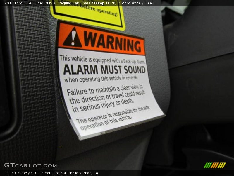 Oxford White / Steel 2011 Ford F350 Super Duty XL Regular Cab Chassis Dump Truck