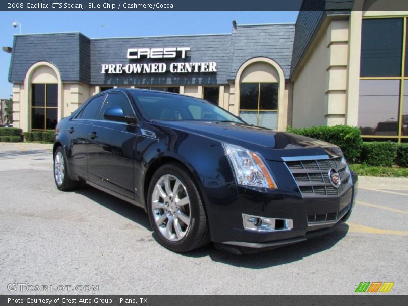 Blue Chip / Cashmere/Cocoa 2008 Cadillac CTS Sedan