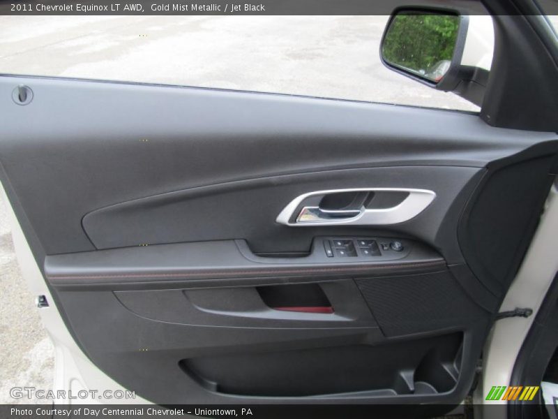 Gold Mist Metallic / Jet Black 2011 Chevrolet Equinox LT AWD