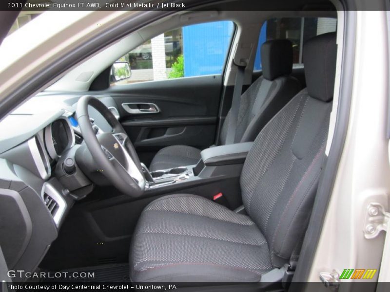 Gold Mist Metallic / Jet Black 2011 Chevrolet Equinox LT AWD