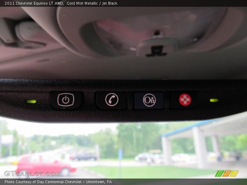 Gold Mist Metallic / Jet Black 2011 Chevrolet Equinox LT AWD