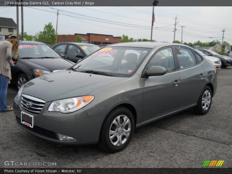 Carbon Gray Mist / Beige 2010 Hyundai Elantra GLS