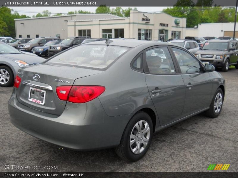 Carbon Gray Mist / Beige 2010 Hyundai Elantra GLS