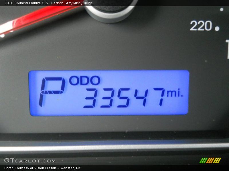 Carbon Gray Mist / Beige 2010 Hyundai Elantra GLS