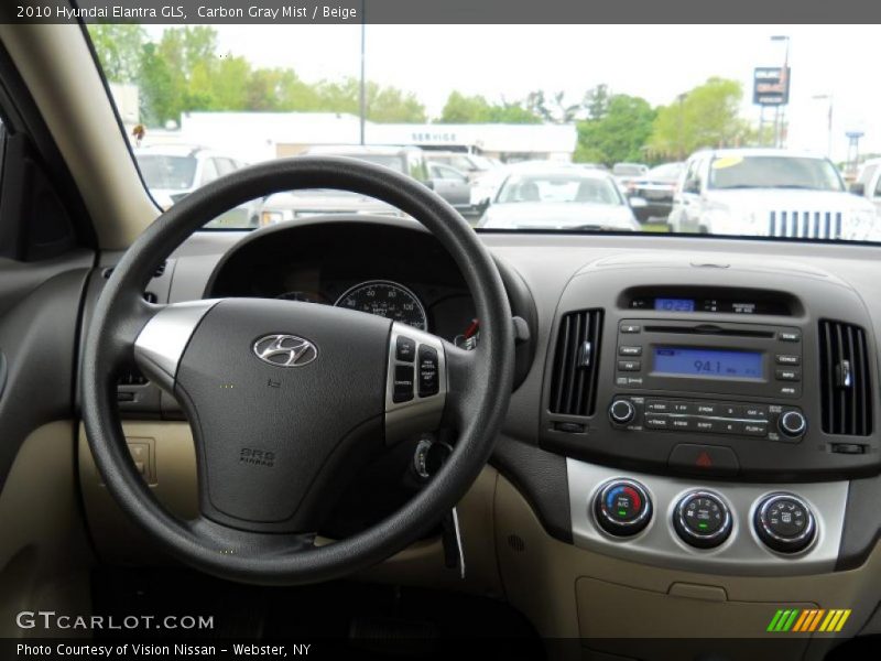 Carbon Gray Mist / Beige 2010 Hyundai Elantra GLS