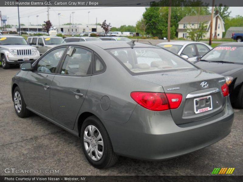 Carbon Gray Mist / Beige 2010 Hyundai Elantra GLS