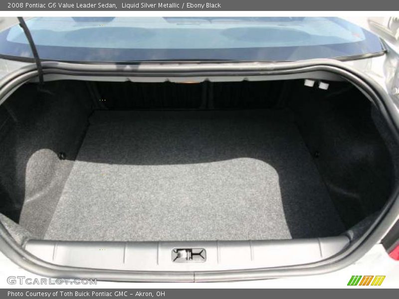 Liquid Silver Metallic / Ebony Black 2008 Pontiac G6 Value Leader Sedan