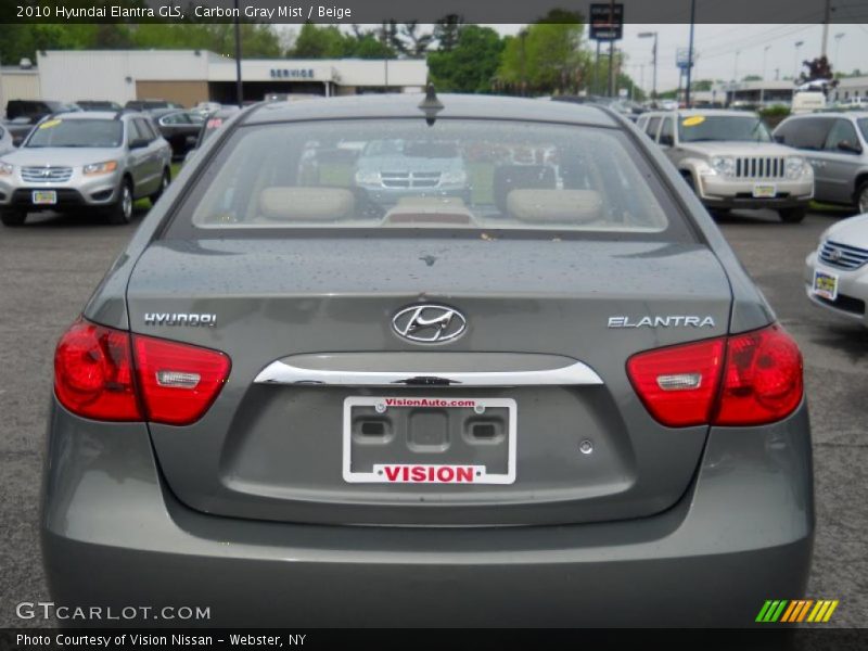 Carbon Gray Mist / Beige 2010 Hyundai Elantra GLS