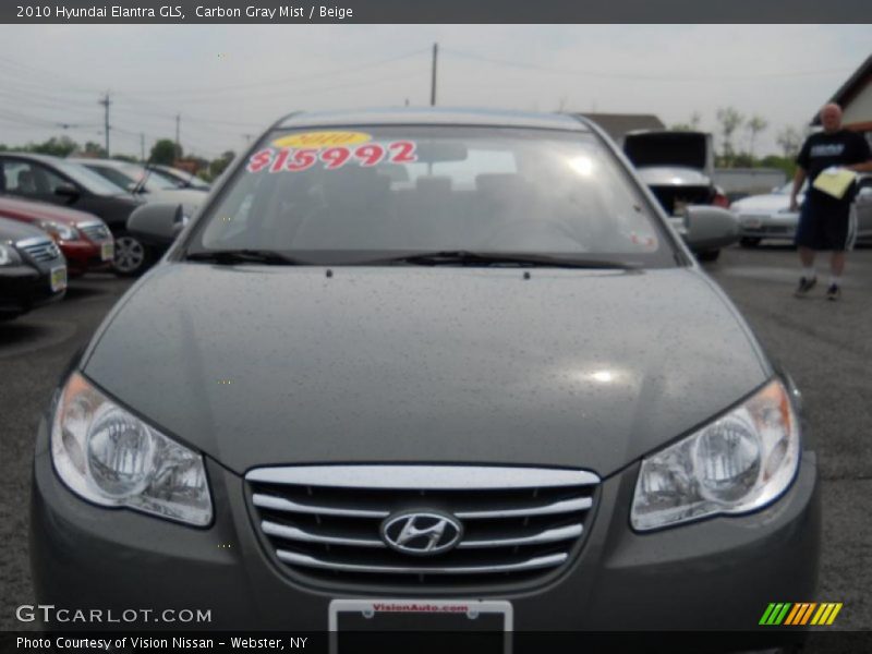 Carbon Gray Mist / Beige 2010 Hyundai Elantra GLS