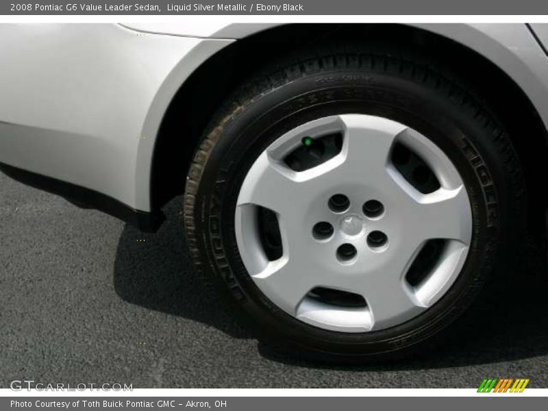 Liquid Silver Metallic / Ebony Black 2008 Pontiac G6 Value Leader Sedan