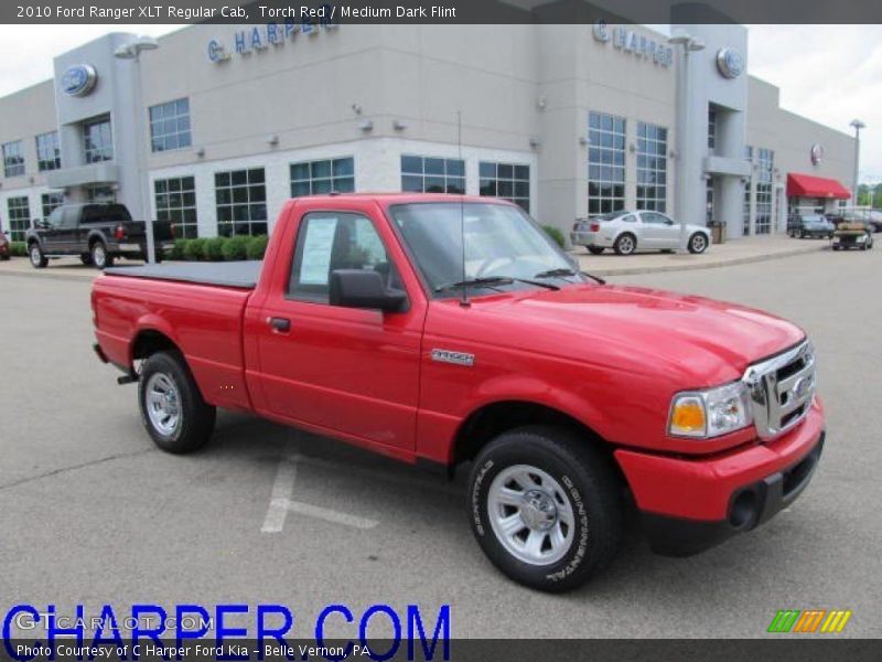 Torch Red / Medium Dark Flint 2010 Ford Ranger XLT Regular Cab
