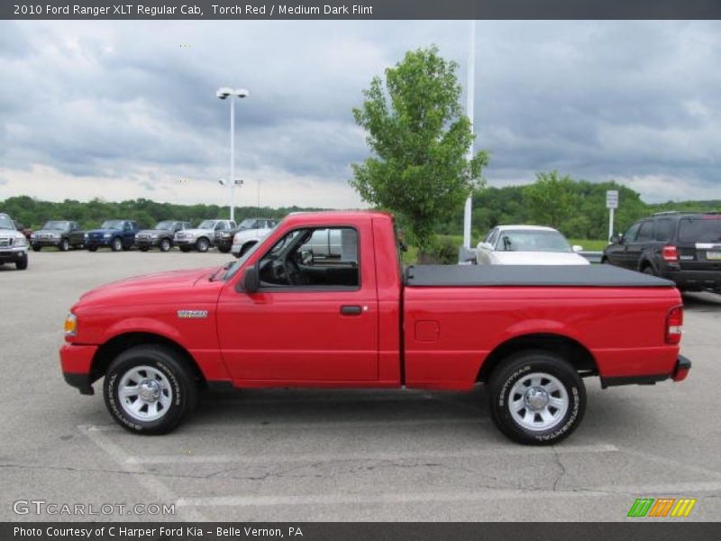 Torch Red / Medium Dark Flint 2010 Ford Ranger XLT Regular Cab