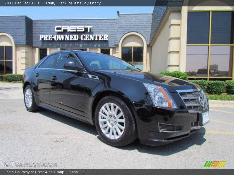 Black Ice Metallic / Ebony 2011 Cadillac CTS 3.0 Sedan