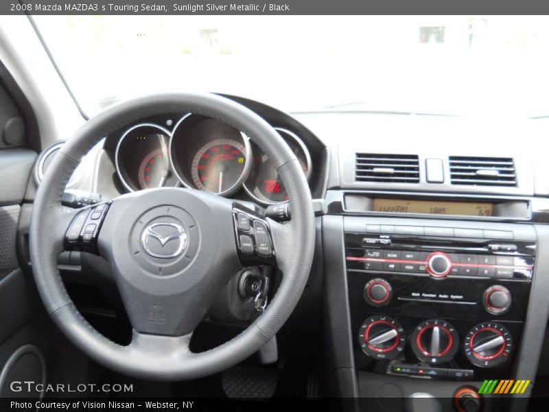 Sunlight Silver Metallic / Black 2008 Mazda MAZDA3 s Touring Sedan