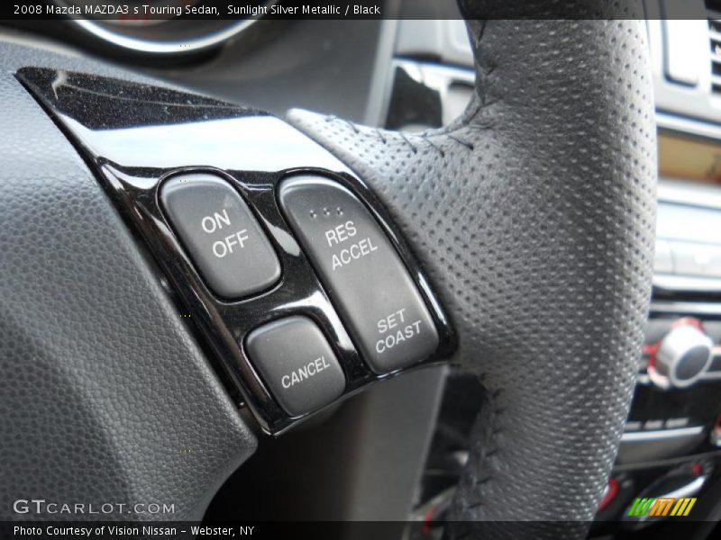 Sunlight Silver Metallic / Black 2008 Mazda MAZDA3 s Touring Sedan