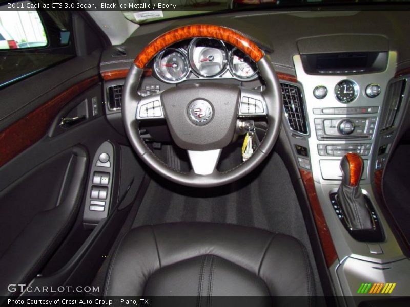 Black Ice Metallic / Ebony 2011 Cadillac CTS 3.0 Sedan