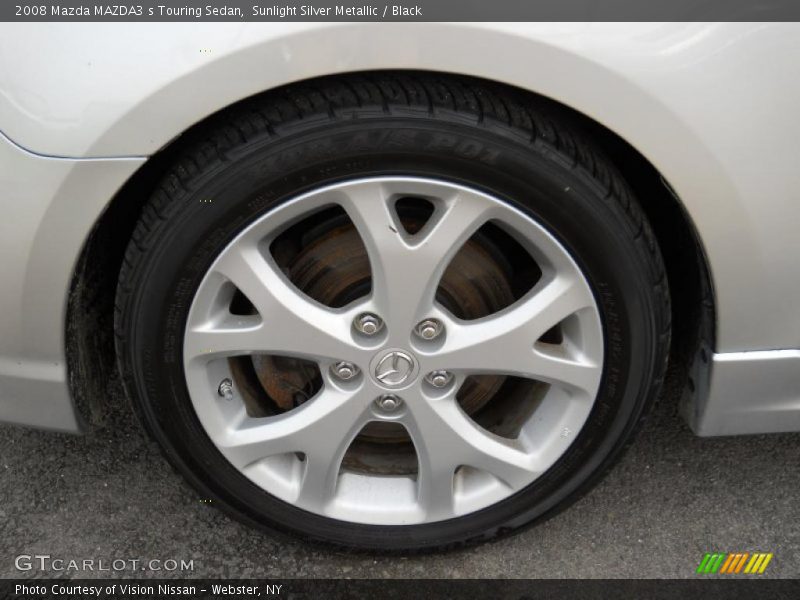 Sunlight Silver Metallic / Black 2008 Mazda MAZDA3 s Touring Sedan